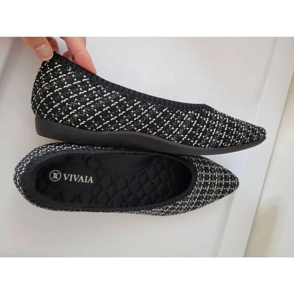 VIVAIA Tweed Black Point Toe US7, 37.5 - Picture 7 of 10
